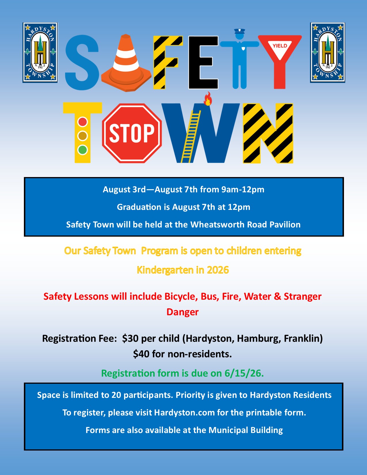 2026 Safety Town Flier